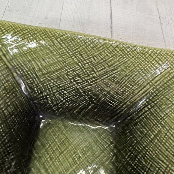 Home Target ASIAN LINEN Green Embossed Weave Square Soup Cereal Bowls Set of 4 - Picture 13 of 16